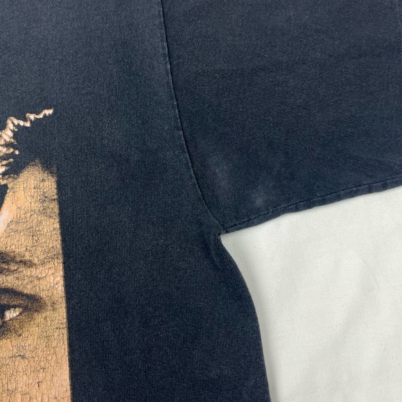 Vtg Lennox Lewis Vs Andrew Golota Mens Boxing T-Shirt Small 90s Black Faded B3 - Picture 6 of 9